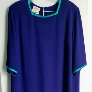 Maggie Shepherd deep blue pant suit